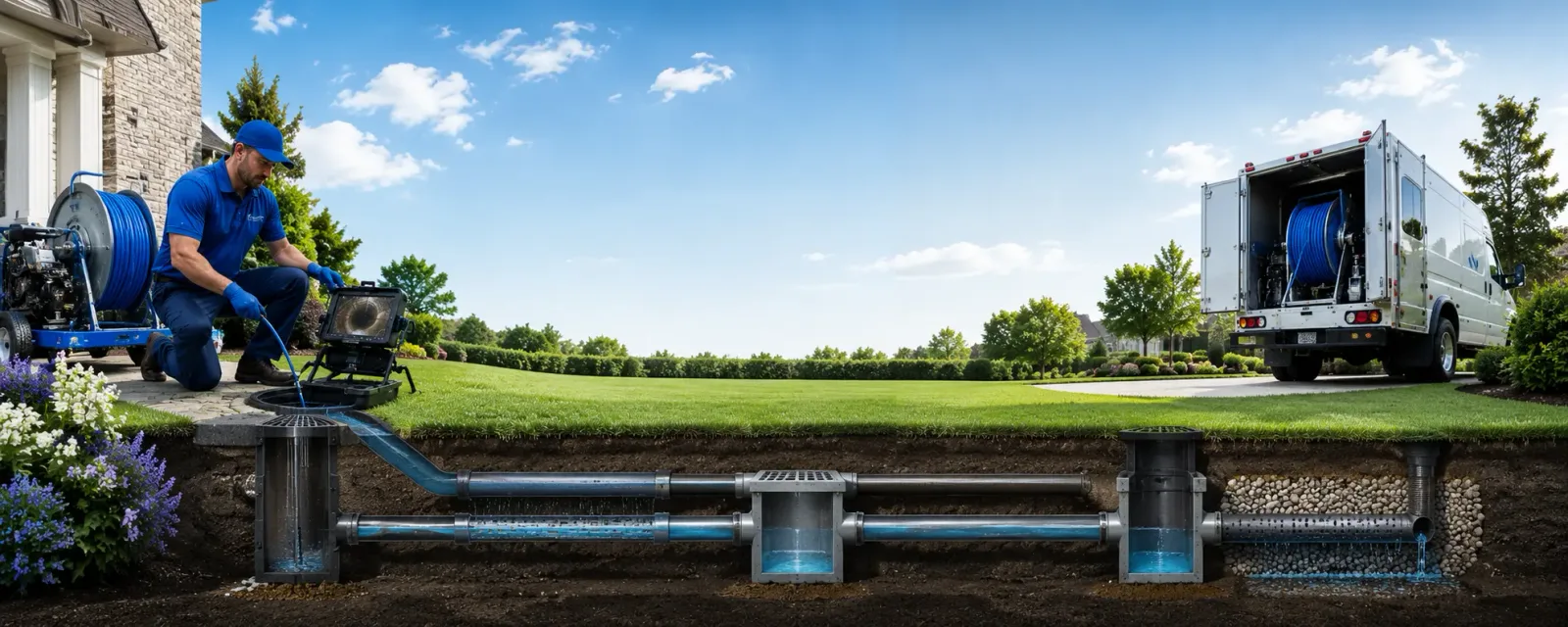 Outdoor drain cleaning information for Caddo, OK